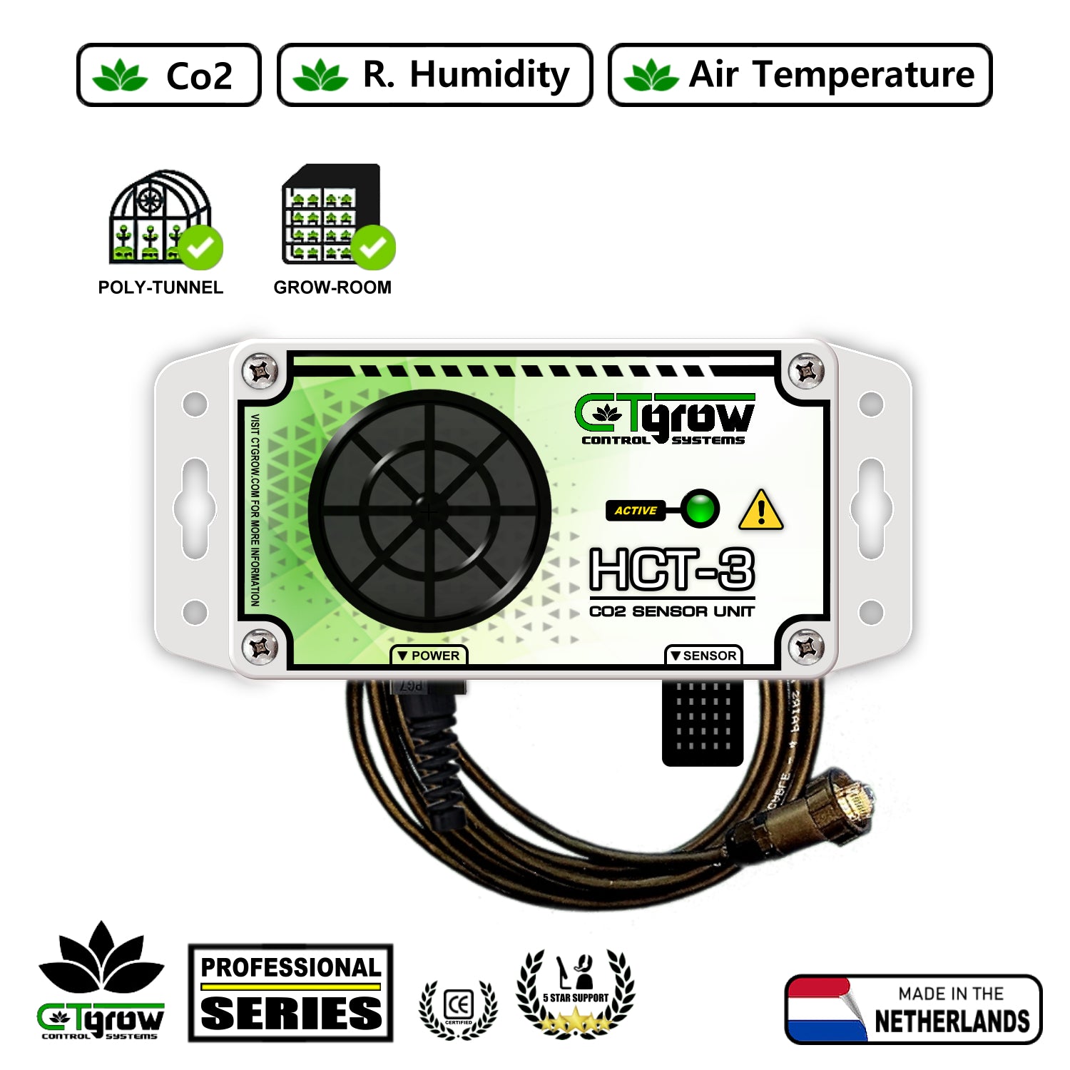 HCT-3XC – Co2 Sensor Unit