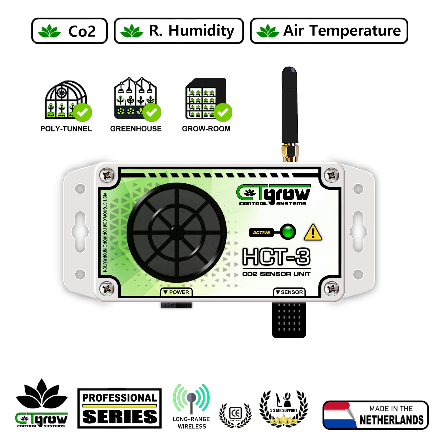 HCT-3XW – Co2 Sensor Unit